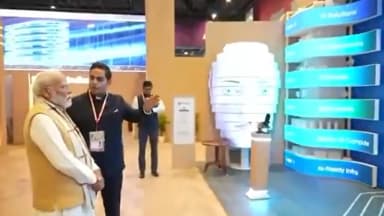 आकाश अंबानी ने Jio पवेलियन में AI-लेड ट्रांसफॉर्मेशन दिखाया