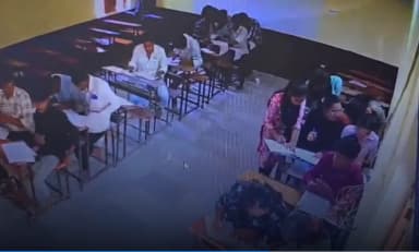 वीडियो वायरल होने के बाद एक्शन, इनविजिलेटर्स समेत 23 पर केस