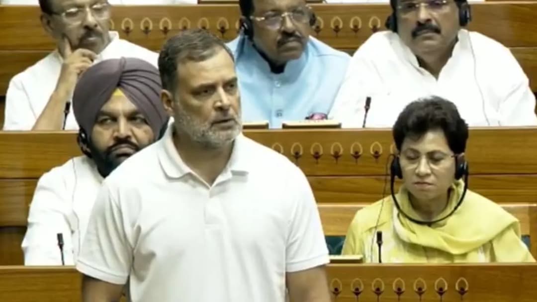 लोकसभा में विपक्ष के नेता राहुल गांधी ने बुधवार (29 जुलाई) को एंटी पेपर लीक बिल पर चर्चा में हिस्सा लिया।