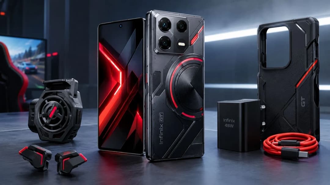 Infinix GT 50 Pro में Dimensity 8400 Ultimate प्रोसेसर, 144Hz AMOLED डिस्प्ले और शोल्डर ट्रिगर्स मिलते हैं। (AI जेनरेटेड इमेज)