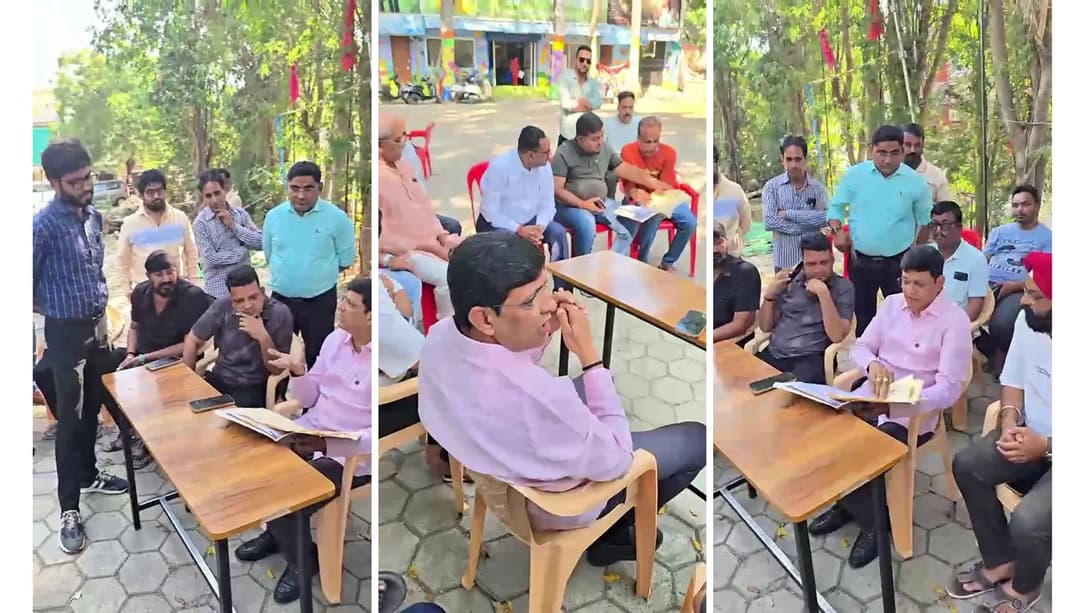 इंदौर में सुदामा नगर के औचक निरीक्षण के दौरान महापौर पुष्यमित्र भार्गव ने लापरवाही पर अफसरों को फटकारा, लंबित फाइलों और देरी पर जांच के निर्देश।