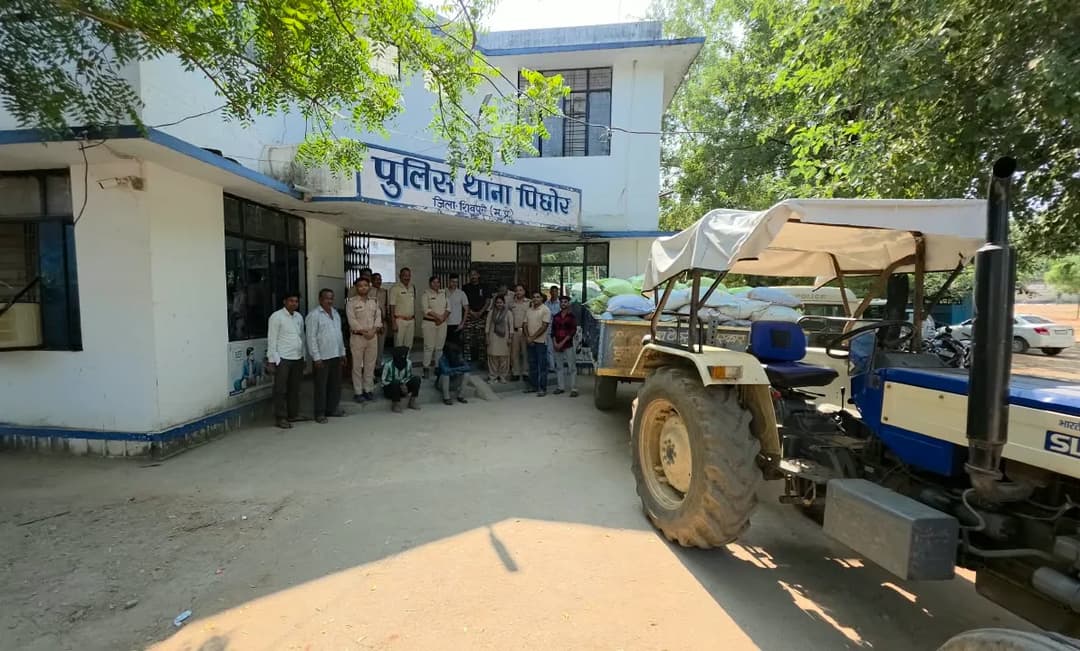 शिवपुरी में खाद गोदाम की चोरी का खुलासा