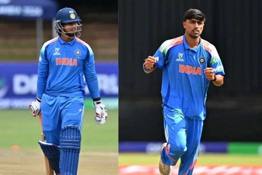 वैभव सूर्यवंशी फ्लॉप रहे, लेकिन हेनिल पटेल ने 5 विकेट लेकर टीम इंडिया को जीत दिलाई। (@ICC)
