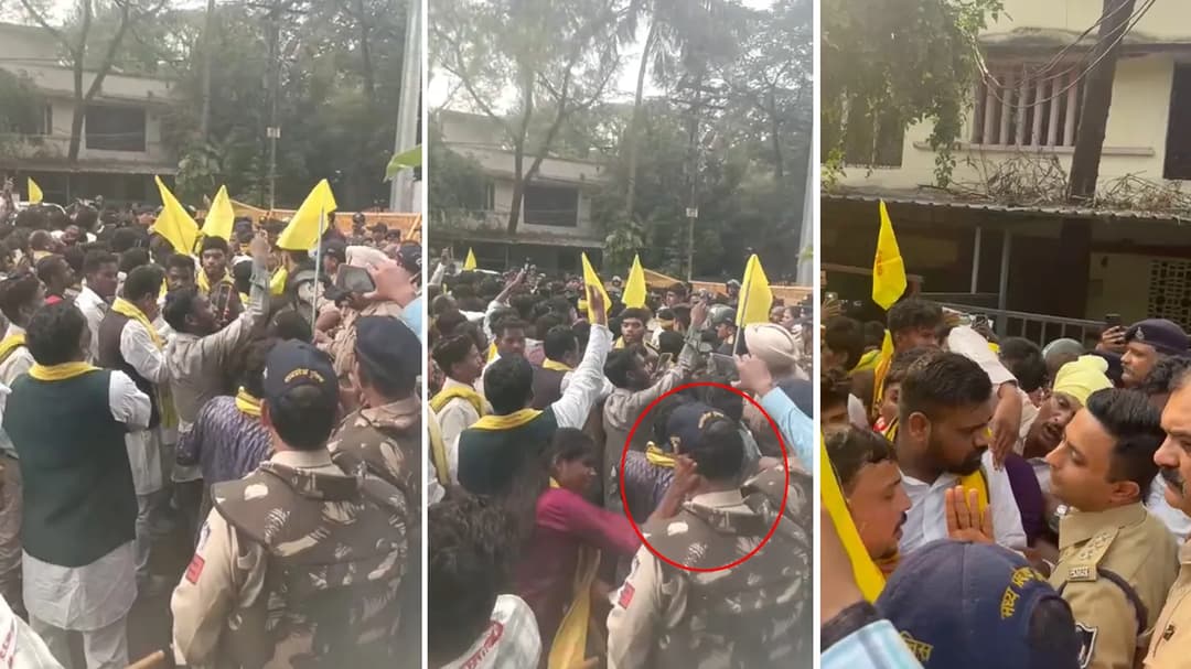 भोपाल में जयस प्रदर्शन के दौरान हंगामा
