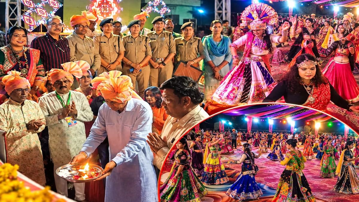 पारंपरिक परिधानों और गुजराती गीतों की गूंज के बीच झूमे युवा; दूसरे दिन उत्साह और उमंग का खूब जमा रंग