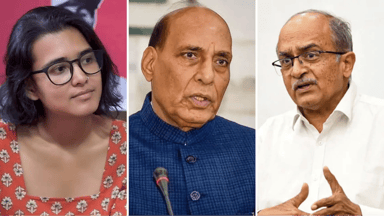 नेहा बोरा ने भी बांग्लादेश से जुड़ा बयान दिया था; राजनाथ सिंह का पलटवार- में आग लगाना ही इनका एजेंडा